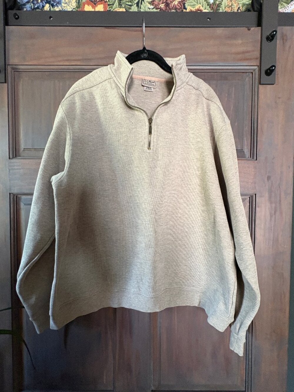 LL BEAN Pullover Men's Medium 100% Cotton